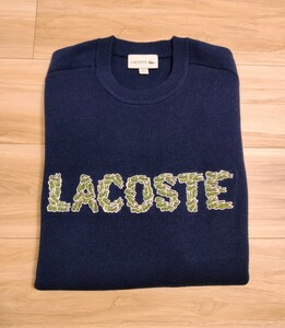 【期間限定☆値下げ】LACOSTE 刺繍 セーター US Mサイズ ラコステ　ニット　ワニ　奇抜