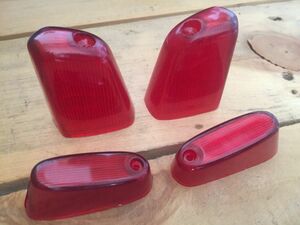 ホンダ ウインカー レンズ C100 CA100 C102 C105 C65 旧車 Cub カブ スーパーカブ 赤 winker lens red honda vela_parts 0031