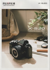 フジフイルム FUJIFILM X-S20 の カタログ /2023.7(未使用美品)