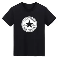 ★大好評★　新品未使用　プリントTシャツスター　黒　サイズ　L