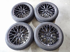 YS10910【送料無料225/50R18】カローラクロス エスティマなどへ トライアングル 中古夏タイヤセット ★18×7.5J 114.3/5H ET38★