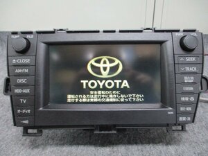 【B】■ 動作OK トヨタ純正 2017年 春 HDDナビ マルチナビ マルチモニター オーディオ カーナビ 86100-47073 ZVW30 プリウス ZVW35 30系