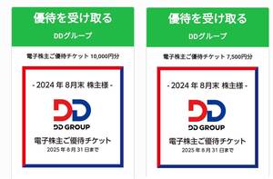 17,500円分 DDグループ 株主優待券 2025.8.31期限 最新 送料無料 匿名配送 DDホールディングス