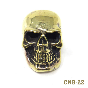 真鍮コンチョ　「スカル大2」　BRASS SKULL CONCHO　ねじ式　CNB-22