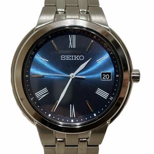 現状品 SEIKO セイコー 7B62-0AA0 電波ソーラー 腕時計 ブルー系色文字盤 [TK24-1120-4]