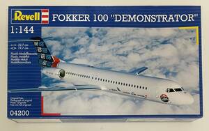 送料350円〜 希少 中袋未開封 未組立品 Revell レベル 1/144 Fokker100 demonstrator フォッカー 100 デモンストレーター プラモデル