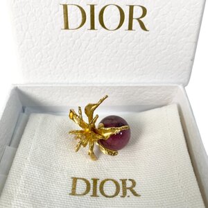 定価5.2万 ディオール DIOR レディース トライバル ピアス 野の花 モチーフ 片耳