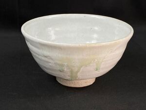 【福蔵】秋月窯 橘窯 橘日東士作 茶碗 茶道具 径14.3cm