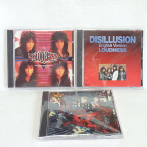 LOUDNESS　ラウドネス　　CD3枚セット　まとめて　/　LOUDNESS｜DISILLUSION｜ハリケーン・アイズ　　国内正規セル版　