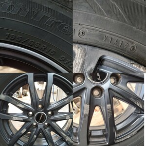 195/65R15 アルミホイール 15×6 ET43 PCD 100 ノーストレック オートバックス スタッドレス プリウスなど