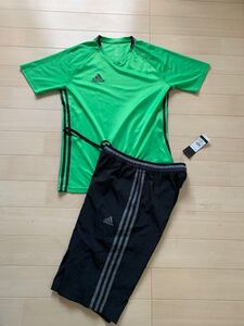 SALE★A adidas トレーニングウェア上下　グリーン