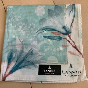 LANVIN ランバン 大判ハンカチ ラメ 58×58