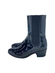 CHANEL◆サイドゴアブーツ/36/BLK/エナメル/G30140/X31136/HIGH BOOTS/