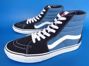 12858■新品 デッド VANS SK-8 バンズ スケハイ ハイトップ 紺 白 黒 26 cm 751505 ビンテージ