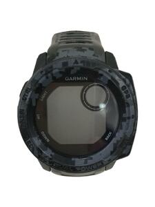 GARMIN◆INSTINCT DUAL POWER/スマートウォッチ/デジタル/GRY/MIL-STG-810G