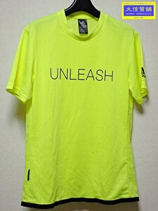 ADIDAS アディダス Tシャツ AH8615 クライマ ULグラフィック 半袖 メンズ M ソーラーイエロー 中古B 【送料無料】 A-8350