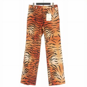 ディースクエアード DSQUARED2 22AW Rodie Pant アニマル柄 パンツ スラックス 38 ブラウン 茶 S75KB0300 国内正規 レディース