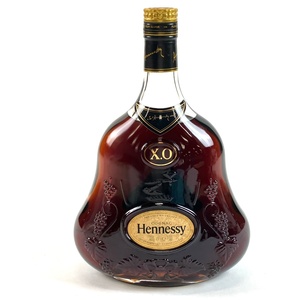 ヘネシー Hennessy XO 金キャップ クリアボトル 1000ml ブランデー コニャック 【古酒】