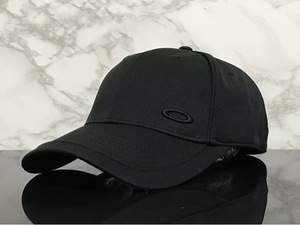 【未使用品】54E★OAKLEY オークリー スポーツキャップ 帽子 CAP 上品で高級感のあるデザインのブラック伸縮素材《伸縮前57㎝～61㎝位迄》