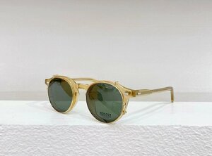 MOSCOT モスコット MILTZEN サングラス 2way レンズ 日焼け止め セルフレーム フルリム 小顔 未使用 46mm