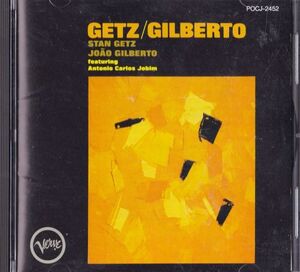 CD　★Stan Getz And Joo Gilberto Featuring Antonio Carlos Jobim Getz / Gilberto　国内盤　(Verve Records POCJ-2452)　帯付