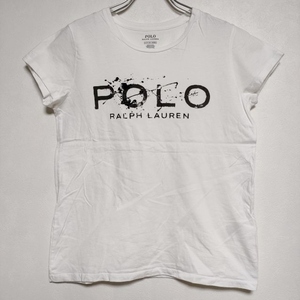 POLO RALPH LAUREN ロゴ ペンキデザイン 半袖Tシャツ カットソー ホワイト ポロ・ラルフローレン 3-0529S 201199