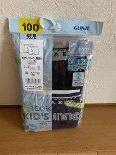 新品未使用GUNZE 男児用下着 100サイズ 2枚組