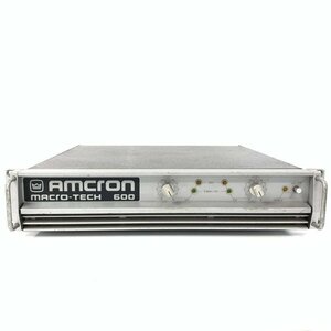 Amcron アムクロン MACRO-TECH 600 PAアンプ PA機器 [ヒビノ株式会社正規輸入品]★簡易検査品【TB】