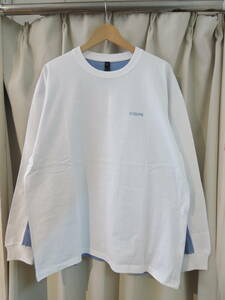 SILAS サイラス BICOLOR L/S TEE ホワイト Lサイズ 2024 最新人気商品 送料\230～