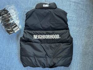 24AW　Lサイズ　ブラック　CLASSIC DOWN VEST　ネイバーフッド　242TSNH-JKM06　NEIGHBORHOOD