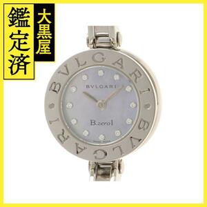 BVLGARI　ブルガリ　B-zero1　ビーゼロワン　SS　BZ22S　ブラックシェル12Pダイヤ　女性用クオーツ時計【473】