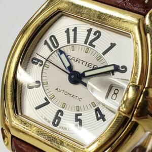 24大/A052929/M114-602/AT756320 Cartier 腕時計 カルティエ ロードスター 18K 750 2524 重量：約120.03g