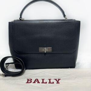 新品同様！BALLY バリー　BTURN EVERDAY 2way ショルダーバッグ　ハンドバッグ　黒　保存袋つき