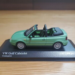 1/43 ミニチャンプス MINICHAMPS ミニカー/Volkswagen Golf Cabriolet 1999 Cosmicgreen/VW フォルクスワーゲン ゴルフ カブリオレ