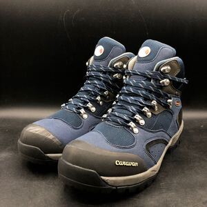 M3636 良品 caravan キャラバン トレッキングシューズ 登山靴 GORE-TEX ゴアテックス メンズ US8 EEE 26.0cm ネイビー 紺