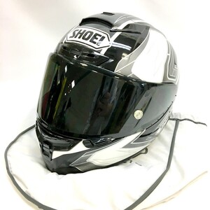 SHOEI X-Fourteen フルフェイスヘルメット オートバイ ツーリング バイカー Mサイズ ホワイト 内装洗濯済み バイク用品 ◇TA0943