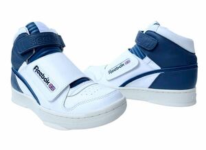 極美品!! レア!! Reebok ALIEN STOMPER リーボック エイリアン スタンパー レザー ホワイト ネイビー 天然皮革 us 8.5 / 26.5 ㎝