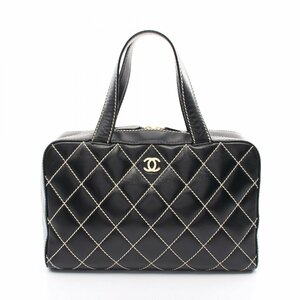 シャネル ワイルドステッチ ブランドオフ CHANEL レザー ハンドバッグ レザー 中古 レディース