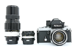 Nikon F2 フォトミックS 743万台 + 50mm + 28mm + 200mm ニコン MF一眼レフ フィルムカメラ