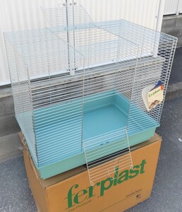 小動物 チンチラ スーパー ケージ グレー 78×49×69㎝ イタリア ferplast ファープラスト Cincilla Super 570374　JAN8010690 3ｈ190ｓ