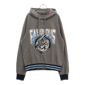 DOLCE & GABBANA ドルチェアンドガッバーナ Fabulous Pullover Parka パンサー スウェット プルオーバーパーカー グレー G9PZ9T