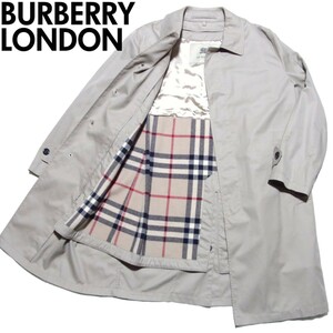 BURBERRY LONDON バーバリー ロンドン ライナー ステンカラーコート バルマカーンコート 50 ベージュ ノバチェック