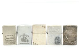 【5点】 ZIPPO ジッポー ライター オイルライター シルバーカラー 喫煙具 喫煙グッズ ジャンク 3935-B