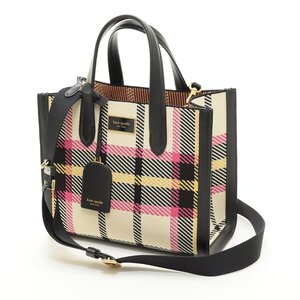 □528438 kate spade ケイトスペード 2WAYトートバッグ ショルダーバッグ MANHATTAN マンハッタン ジャガード キャンバス 24ss レディース