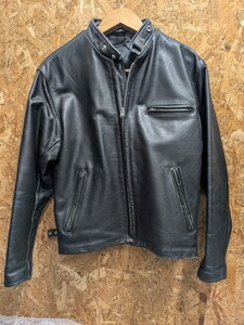 ショット シングルライダース インナー付き Schott シングルライダースジャケット　サイズ42