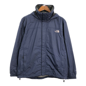 THE NORTH FACE ノースフェイス HYVENT マウンテンパーカー アウトドア 防水 ネイビー (メンズ L) 中古 古着 R7302