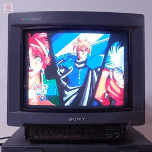 1円〜 動作品 SONY トリニトロン カラーテレビ KV-14MD1 MSX等 ブラウン管 モニター ディスプレイ レア 希少 ソニー 現状品 【40