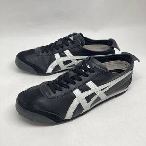 即決!定番! Onitsuka Tiger MEXICO 66 レザー 黒白 25.5cm 1183C102 / オニツカタイガー メキシコ