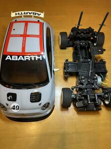 直接引取り歓迎タミヤ 1/10 電動RC FF レーシングカー アバルト500 アセット コルセ ABRTH ラジコン