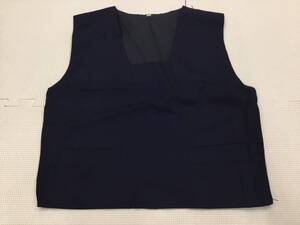 S356 未使用品【女子 制服 ベスト】女子 スクール ユニフォーム ベスト サイズ M/ネイビー/女子中学生/女子高校生